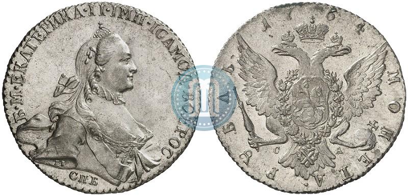 Picture 1 rouble 1764 year СПБ-СА 