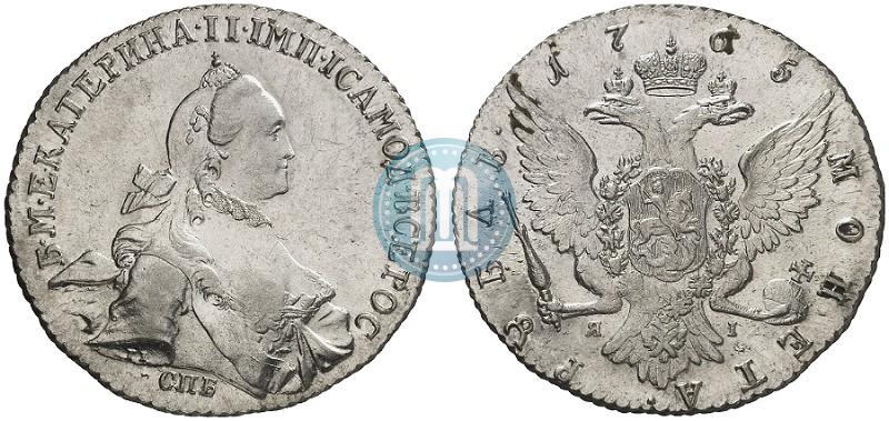 Picture 1 rouble 1765 year СПБ-ЯI 