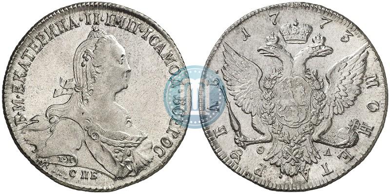 Фото 1 рубль 1773 года СПБ-ФЛ 
