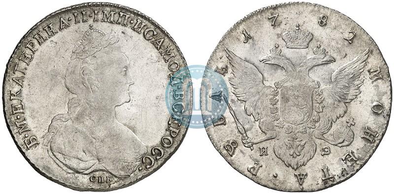 Picture 1 rouble 1782 year СПБ-ИЗ 