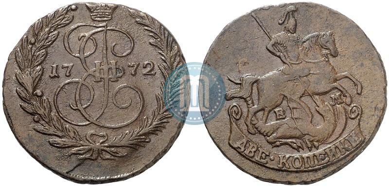 Picture 2 kopecks 1772 year ЕМ 