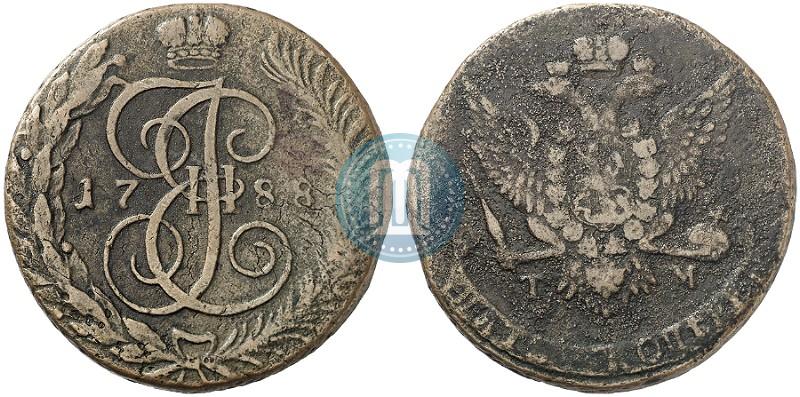 Picture 5 kopecks 1788 year ТМ 