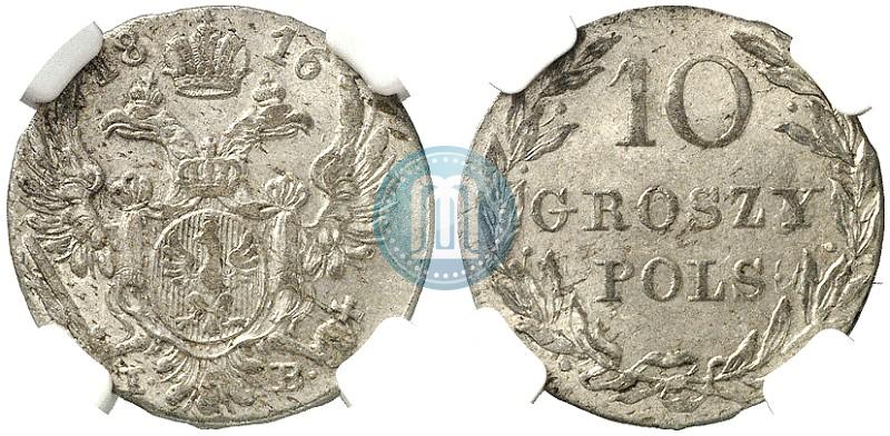 Picture 10 groszy 1816 year IB 