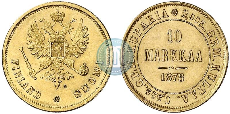 Picture 10 markkaa 1878 year S 