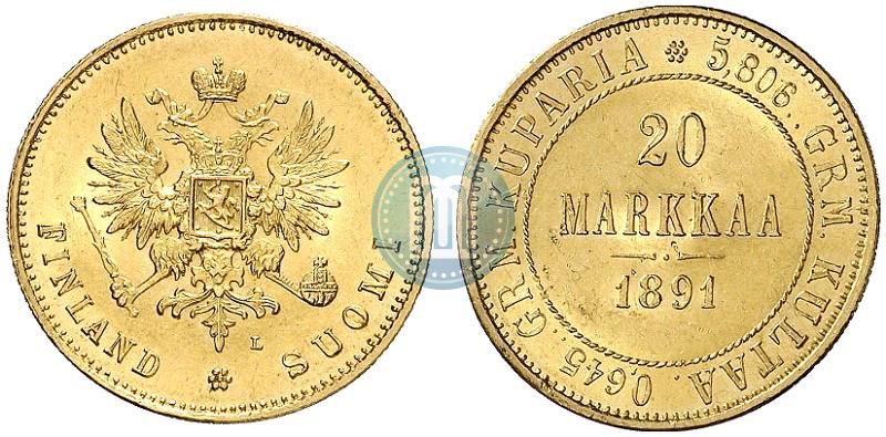Фото 20 марок 1891 года L 