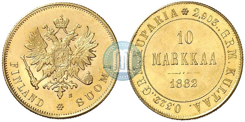 Фото 10 марок 1882 года S 