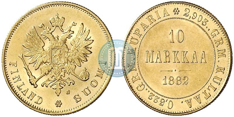 Фото 10 марок 1882 года S 