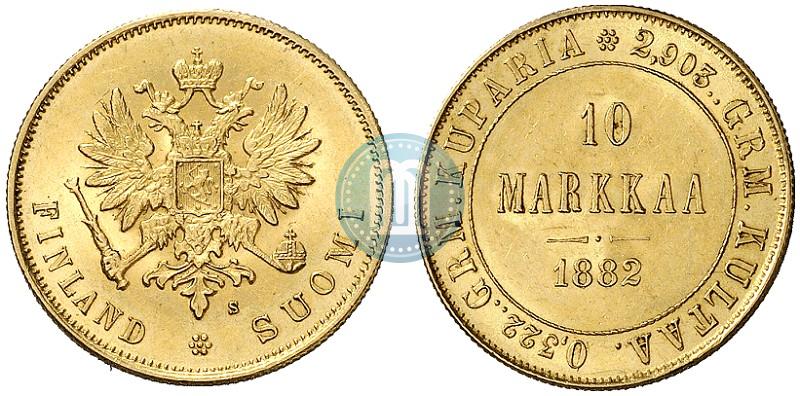 Picture 10 markkaa 1882 year S 