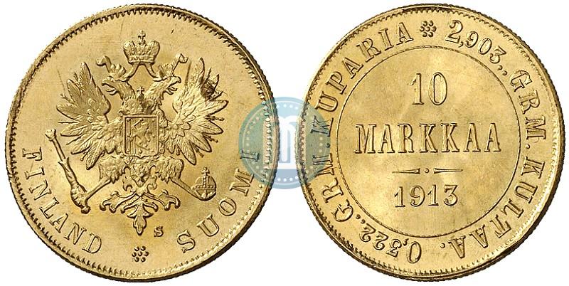 Фото 10 марок 1913 года S 