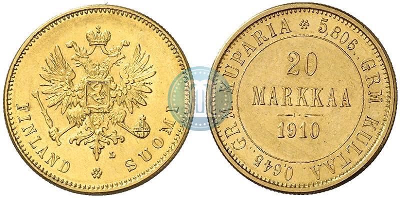 Picture 20 markkaa 1910 year L 