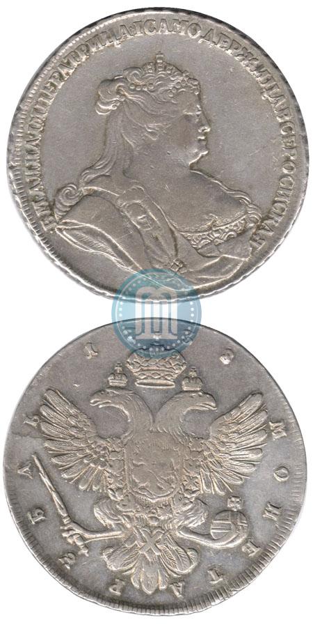 Picture 1 rouble 1738 year  "Petersburg type"