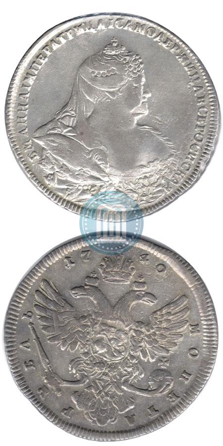 Picture 1 rouble 1740 year  "Moscow type"