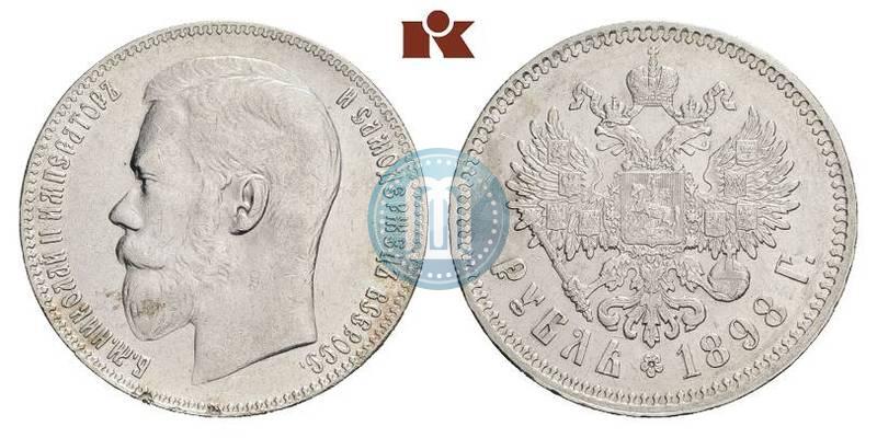Picture 1 rouble 1898 year (**) 