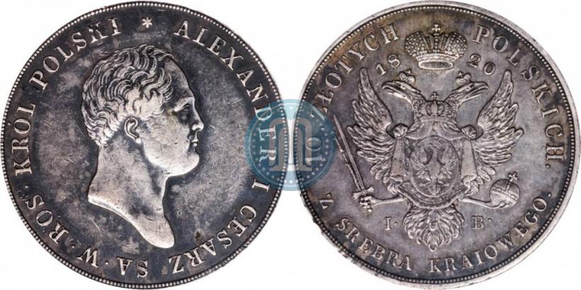 Picture 10 złotych 1820 year IB 
