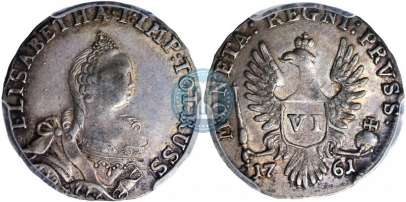 Picture 6 groszy 1761 year  
