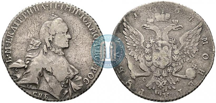 Picture 1 rouble 1764 year СПБ-СА 