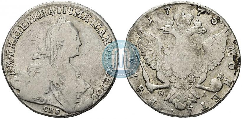 Picture 1 rouble 1775 year СПБ-ФЛ 