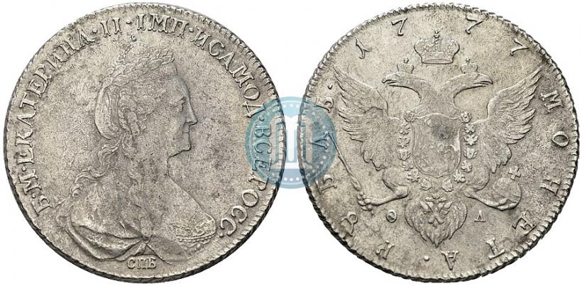 Picture 1 rouble 1777 year СПБ-ФЛ 