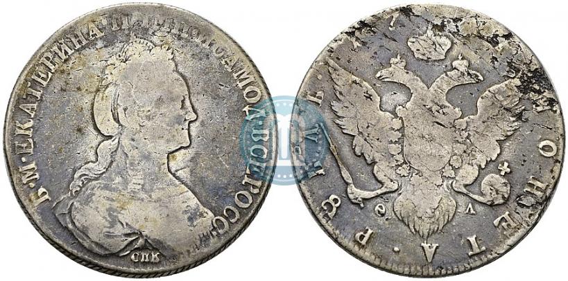 Picture 1 rouble 1777 year СПБ-ФЛ 