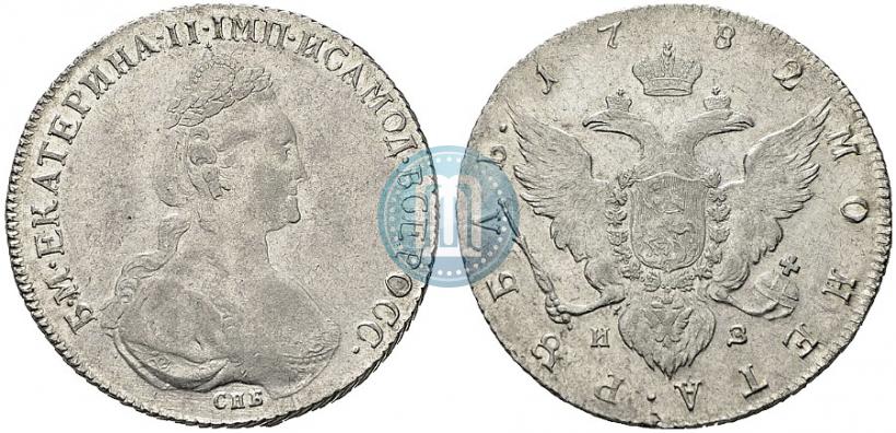 Picture 1 rouble 1782 year СПБ-ИЗ 