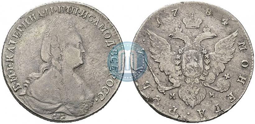 Picture 1 rouble 1784 year СПБ-ММ 
