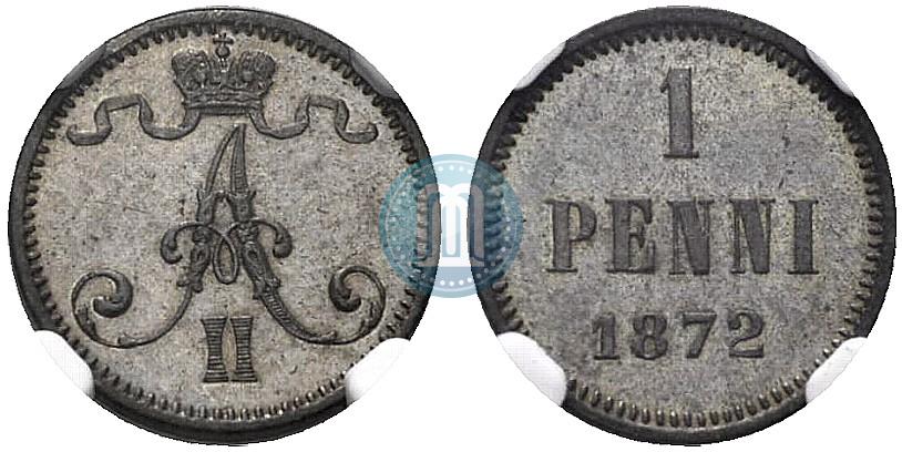 Picture 1 penni 1872 year  