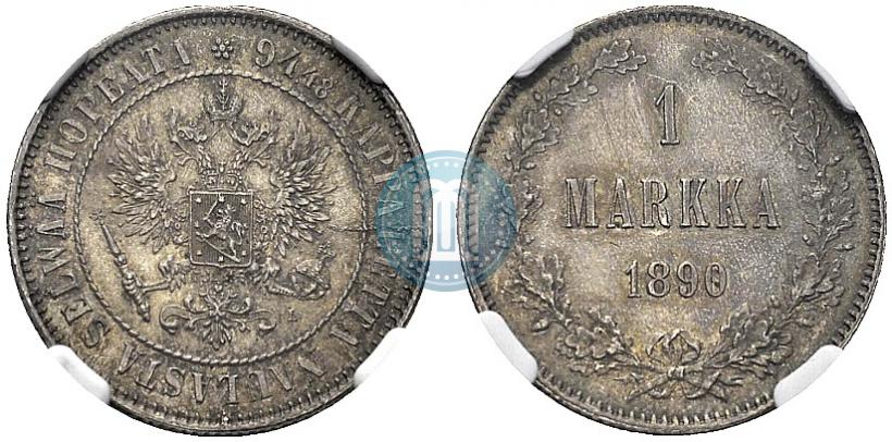 Picture 1 markka 1890 year L 