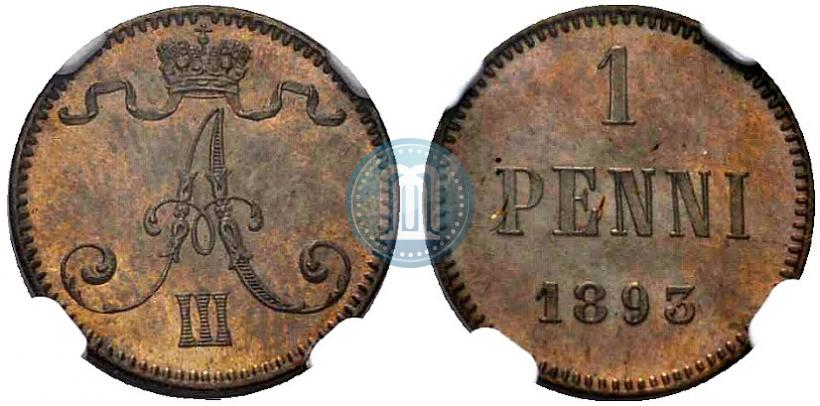 Picture 1 penni 1893 year  
