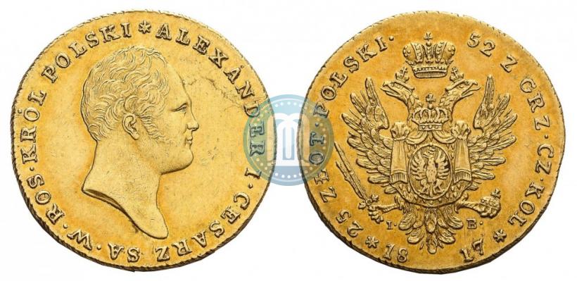 Picture 25 złotych 1817 year IB 