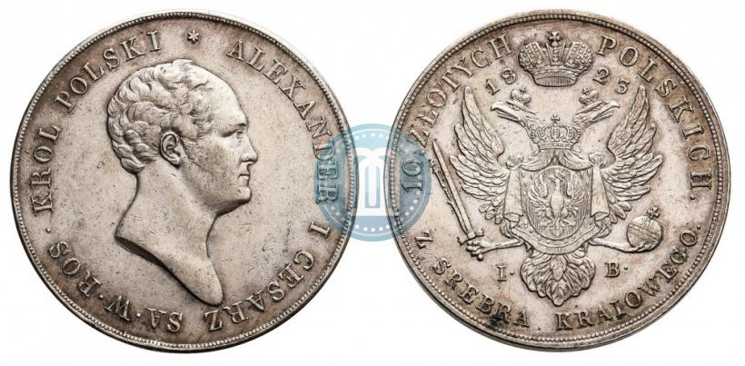 Picture 10 złotych 1823 year IB 