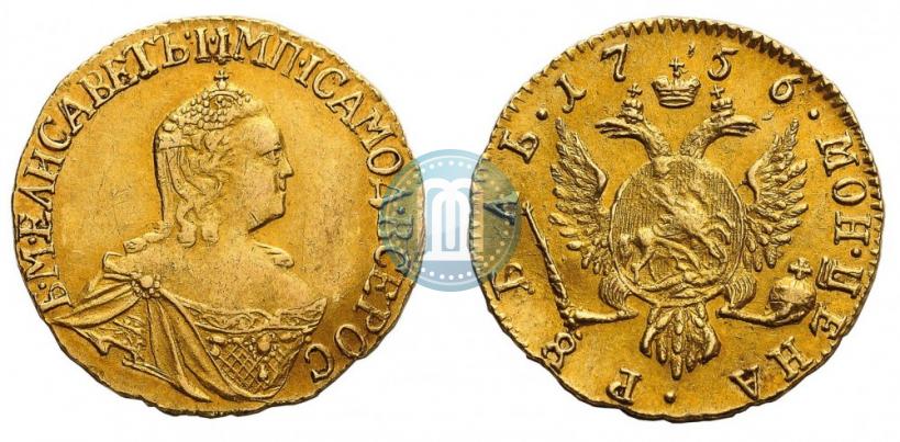 Фото 1 рубль 1756 года  
