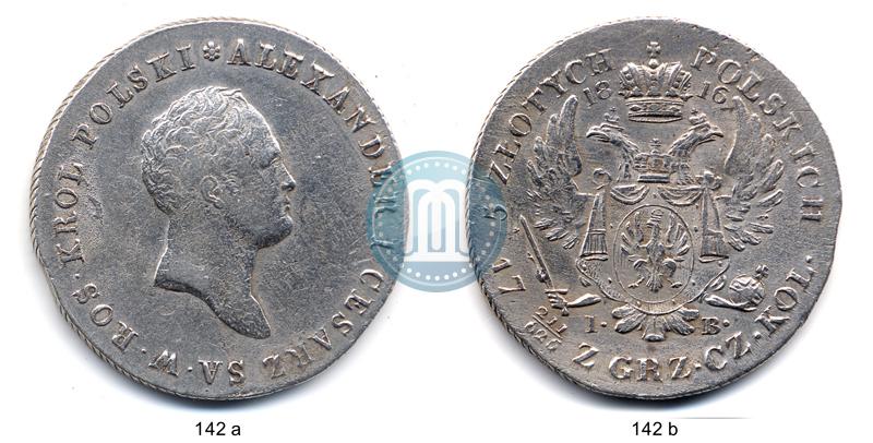 Фото 5 злотых 1816 года IB 