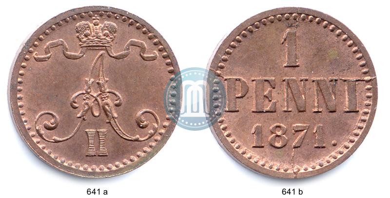 Фото 1 пенни 1871 года  