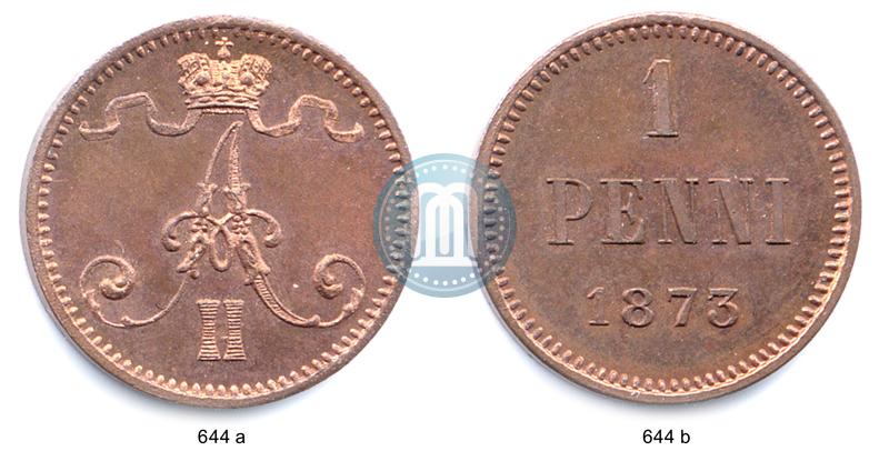 Picture 1 penni 1873 year  