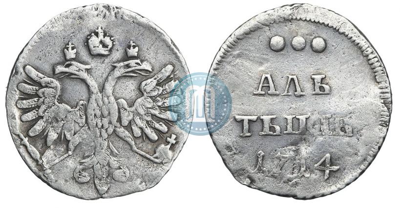 Picture Altyn 1714 year  