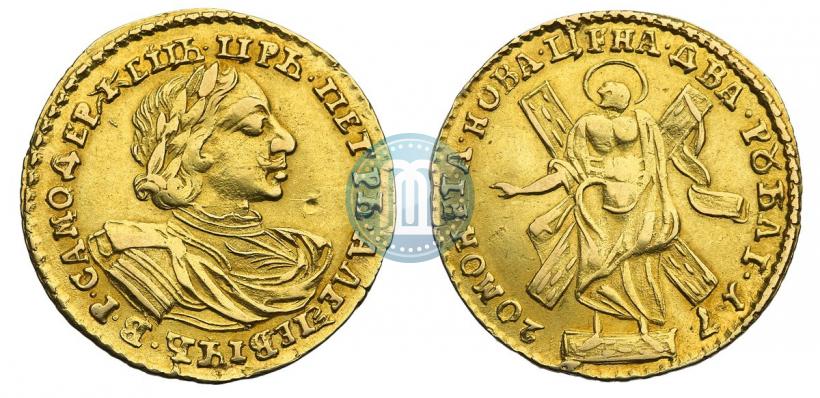 Picture 2 roubles 1720 year  