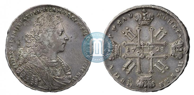 Picture 1 rouble 1728 year  "Type of 1728"