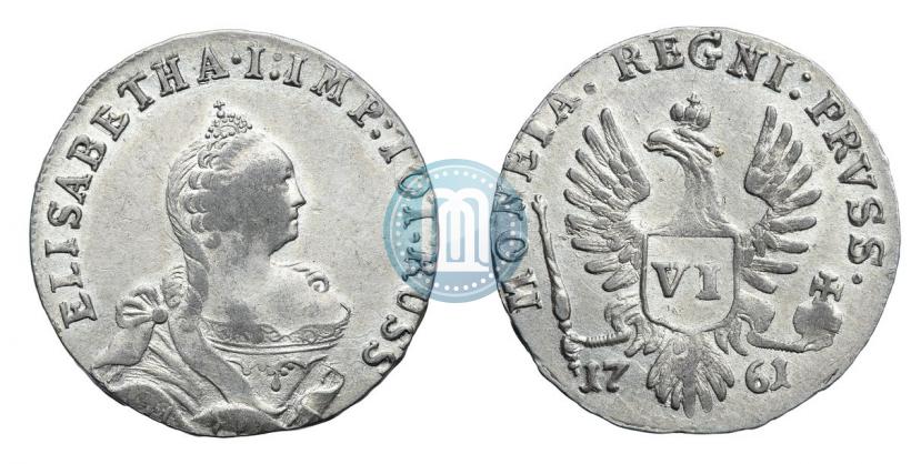 Picture 6 groszy 1761 year  