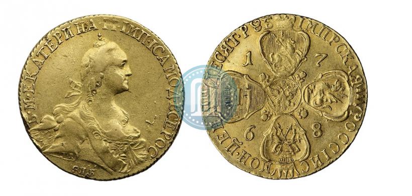 Picture 10 roubles 1768 year СПБ 
