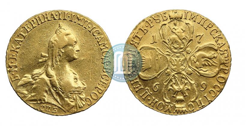 Picture 5 roubles 1769 year СПБ 