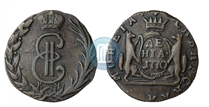 Фото Денга 1770 года КМ 
