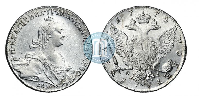 Picture 1 rouble 1774 year СПБ-ФЛ 