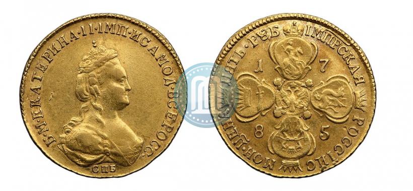 Picture 5 roubles 1785 year СПБ 