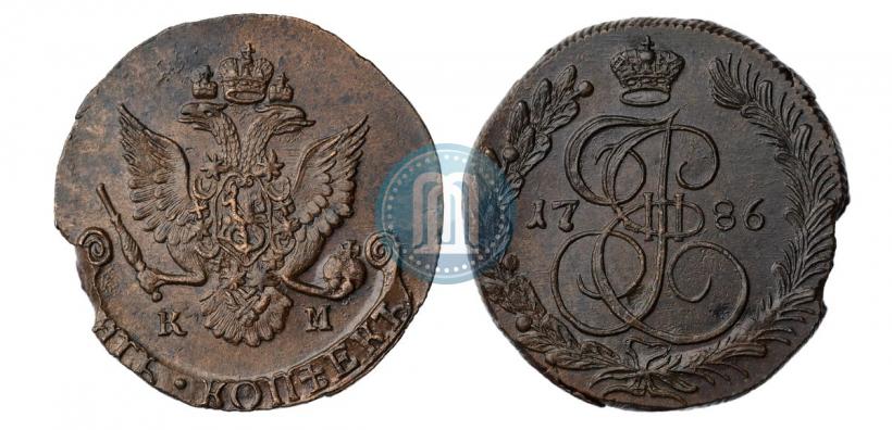Picture 5 kopecks 1786 year КМ 