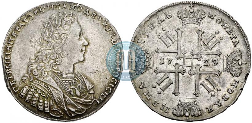 Picture 1 rouble 1729 year  "Type of 1728"