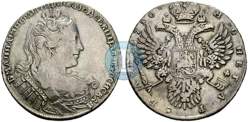 Фото 1 рубль 1730 года  