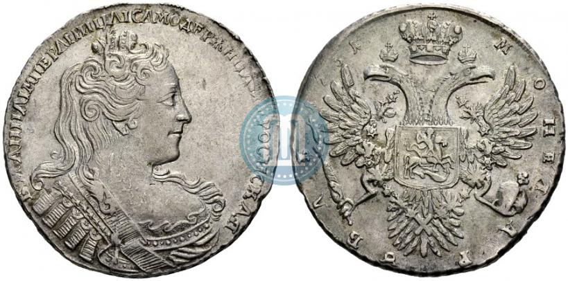 Фото 1 рубль 1731 года  