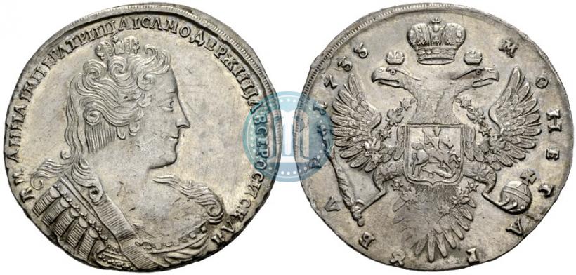 Picture 1 rouble 1733 year  