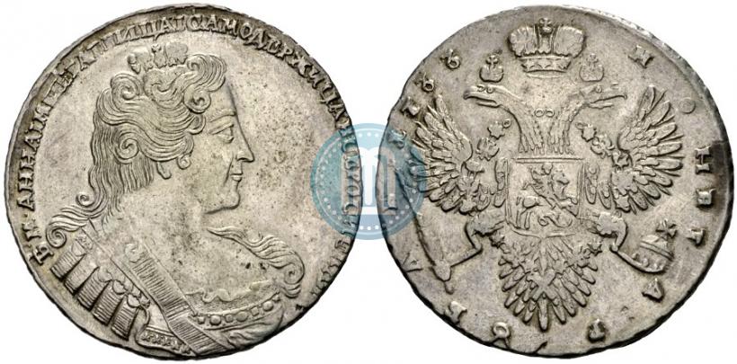 Picture 1 rouble 1733 year  