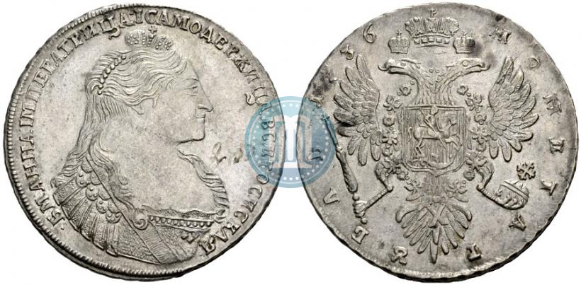 Picture 1 rouble 1736 year  "Type of 1735"
